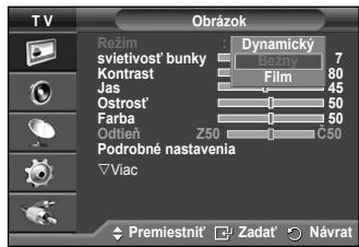 SAMSUNG PS50A550 - Vybrat' možete typ obrazu, ktory majlepsie zodpovedá vašim poziadavkám na pozeranie. - 2