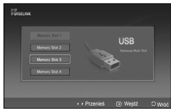 SAMSUNG PS50A550 - Korzystanie z menu WISELINK - 2