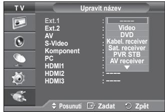 SAMSUNG PS50A550 - K externimu zdroji muzete priradit nazev. - 2