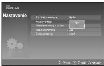 SAMSUNG PS50A550 - Hudba v pozadi: - 1