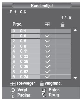 SAMSUNG PS50A550 - Kanalen toevoegen of vergrendelen - 3