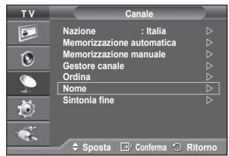 SAMSUNG PS50A550 - Denominazione dei canali - 1