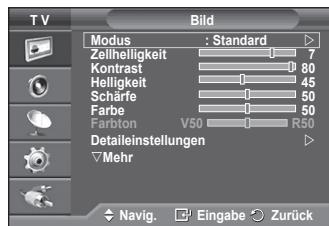 SAMSUNG PS50A550 - Bildeinstellungen anpassen - 1