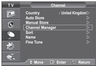 SAMSUNG PS50A550 - Adding / Locking Channels - 1