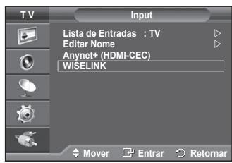 SAMSUNG PS50A550 - Utilizar o menu WISELINK - 1