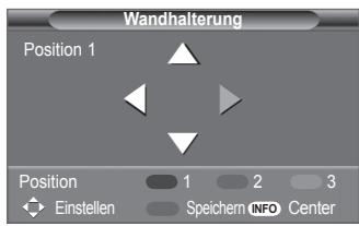 SAMSUNG PS50A550 - Einstellen einer gespeicherten Position - 1
