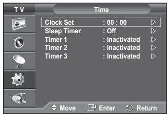 SAMSUNG PS50A550 - Časovne funkcjije - 2