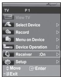 SAMSUNG PS50A550 - Listening through a Receiver - 1