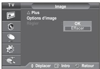 SAMSUNG PS50A550 - Réinitialisation des paramètres d'image à leur valeur par défaut - 1