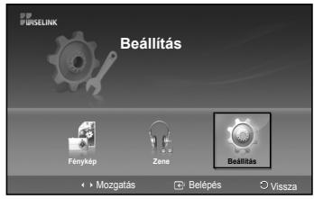 SAMSUNG PS50A550 - A Beallitás menüben a WISELINK menu felhasználoi beallitásai lathatók. - 1