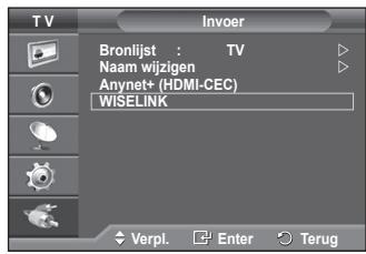 SAMSUNG PS50A550 - Het menu WISELINK gebruiken - 1