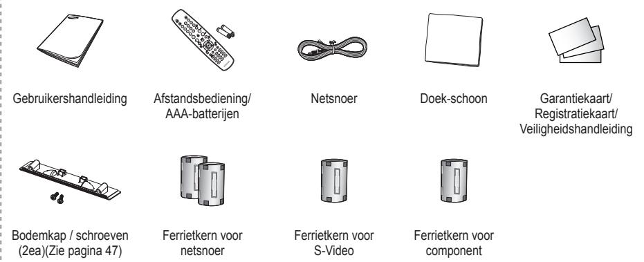 SAMSUNG PS50A550 - Controleer de geleverde onderdelen - 1