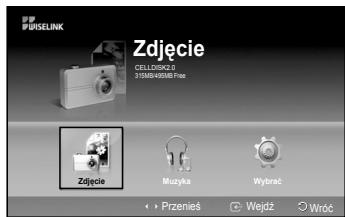 SAMSUNG PS50A550 - Korzystanie z menu WISELINK - 3