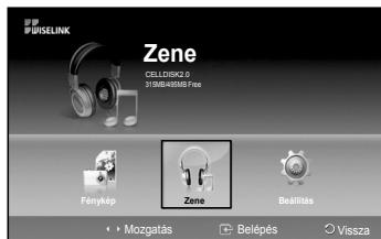 SAMSUNG PS50A550 - Ebben a menüben az USB tárolóra mentett MP3 fajlok jelenithetök meg - 1
