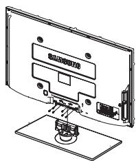 SAMSUNG PS50A550 - Montieren des Standfußes (modellabhängig) - 1