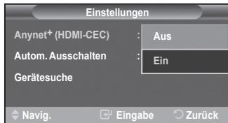 SAMSUNG PS50A550 - Einrichten von Anynet+ - 2