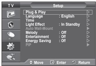 SAMSUNG PS50A550 - Language / Light Effect / Melody / Entertainment / Energy Saving / PIP - 1