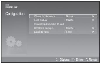 SAMSUNG PS50A550 - Ce menu affiche les paramètres utilisés pour le menu wiselink. - 2
