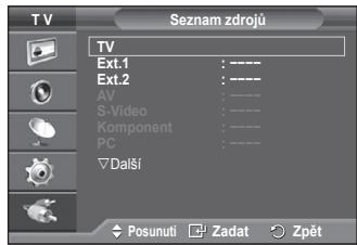 SAMSUNG PS50A550 - Zobrazení externích zdrojù signálu - 2