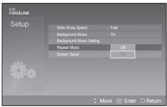 SAMSUNG PS50A550 - Repeat Music: - 1