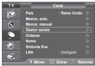 SAMSUNG PS50A550 - O Gestor canais permite bloquear ou adicional canais fácilmente. - 1