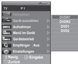 SAMSUNG PS50A550 - Suchen von Anynet+-Geräten und Umschalten zwischen diesen Geräten - 1