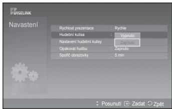 SAMSUNG PS50A550 - Hudební kulisa: - 1