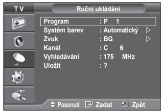 SAMSUNG PS50A550 - Ručné ukládoní kanálů - 2