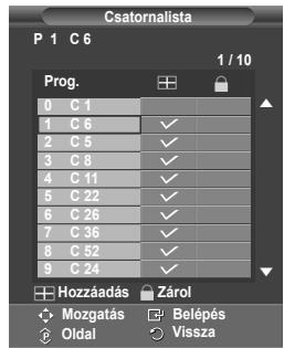 SAMSUNG PS50A550 - Csatornák zárolása - 3