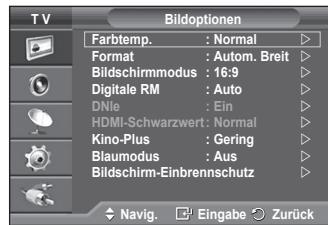 SAMSUNG PS50A550 - Sie konnen die detailierten Bildparameter einstellen. - 2