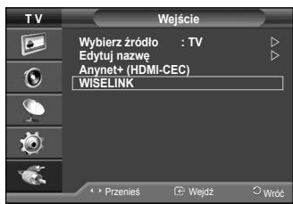SAMSUNG PS50A550 - Korzystanie z menu WISELINK - 1