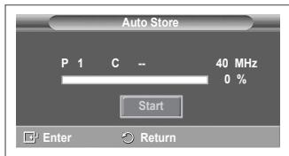 SAMSUNG PS50A550 - Storing Channels Automatically - 3