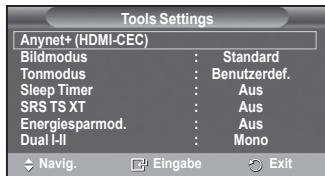 SAMSUNG PS50A550 - Einrichten von Anynet+ - 4