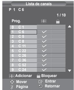 SAMSUNG PS50A550 - O Gestor canais permite bloquear ou adicional canais fácilmente. - 3