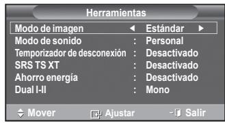 SAMSUNG PS50A550 - Uso del botón TOOLS - 1