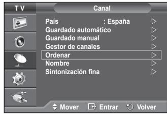 SAMSUNG PS50A550 - Organ de los canales memorizados - 1