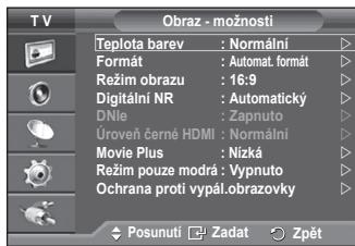 SAMSUNG PS50A550 - Müzete zadat podrobná nastavení obrazu. - 2