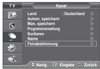 SAMSUNG PS50A550 - Senderfeinabstimmung durchführren - 1