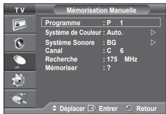 SAMSUNG PS50A550 - Mémorisation automatique des canaux - 5