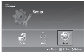 SAMSUNG PS50A550 - Uporabaomensa Setup (Nastavitev) - 1