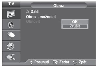 SAMSUNG PS50A550 - Müzete zadat podrobná nastavení obrazu. - 1