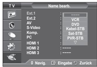 SAMSUNG PS50A550 - Gerätenamenbearbeiten - 2
