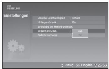 SAMSUNG PS50A550 - Musik wiederholen: - 1