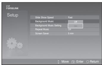 SAMSUNG PS50A550 - Background Music: - 1