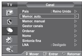 SAMSUNG PS50A550 - Memorizar canais automaticamente - 2