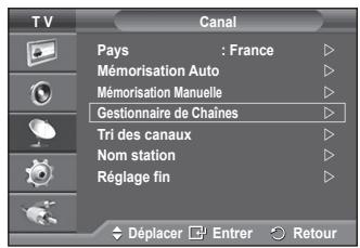 SAMSUNG PS50A550 - Ajout/verrouillage de canaux - 1