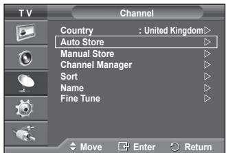 SAMSUNG PS50A550 - Storing Channels Automatically - 2