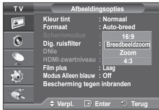 SAMSUNG PS50A550 - Positie en formaat van het scherm regelen met Zoom - 1