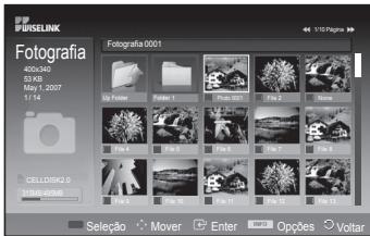 SAMSUNG PS50A557 - Utilizar o menu WISELINK - 5