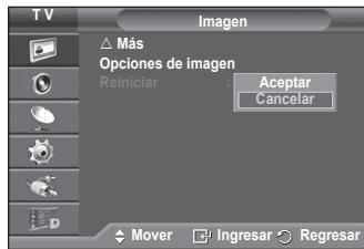 SAMSUNG PS50A557 - Reajuste de los values de laImagen a los values predefinidos de fabrica - 1